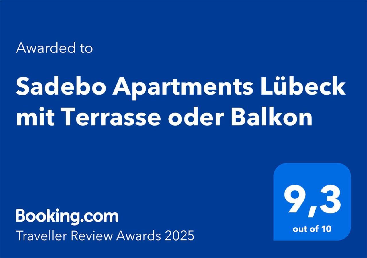 Sadebo Apartments Luebeck Mit Terrasse Oder Balkon Exterior photo